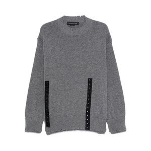 Federico Cina Women Corset Distressed Wool Sweater